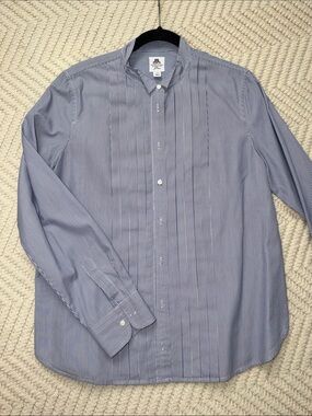 Thomas Mason Shirtings for J.Crew Striped Button Down Shirt Size 14 Like New